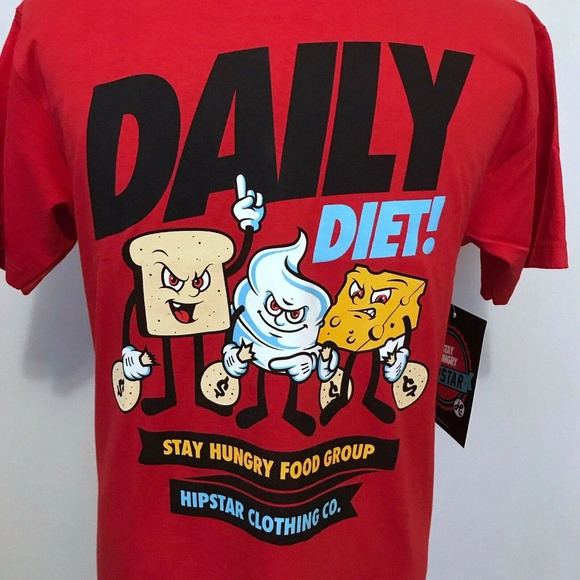 Hipstar NWT Red Graphic Shirt Men Various - Picture 3 of 10